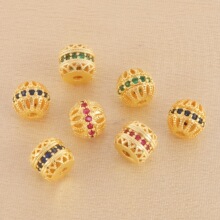 18k��ɫ�U�ո����ϹψA����ʯ�ֹ�diy����������Ʒ�������
