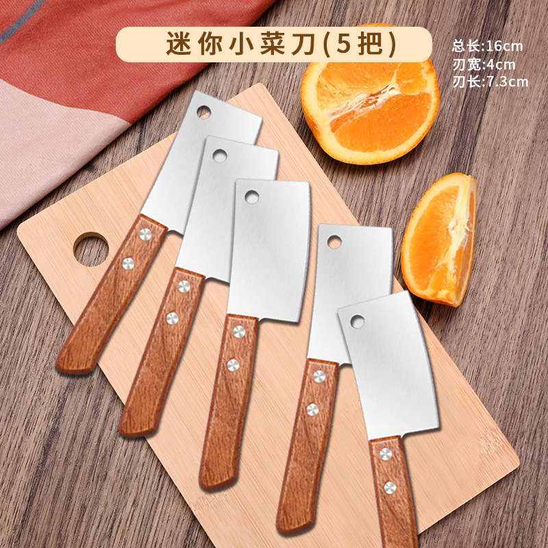 Mini cuchillo de cocina cuchillo de frutas de acero inoxidable cuchillo de cocina para bebés cuchillo de cocina