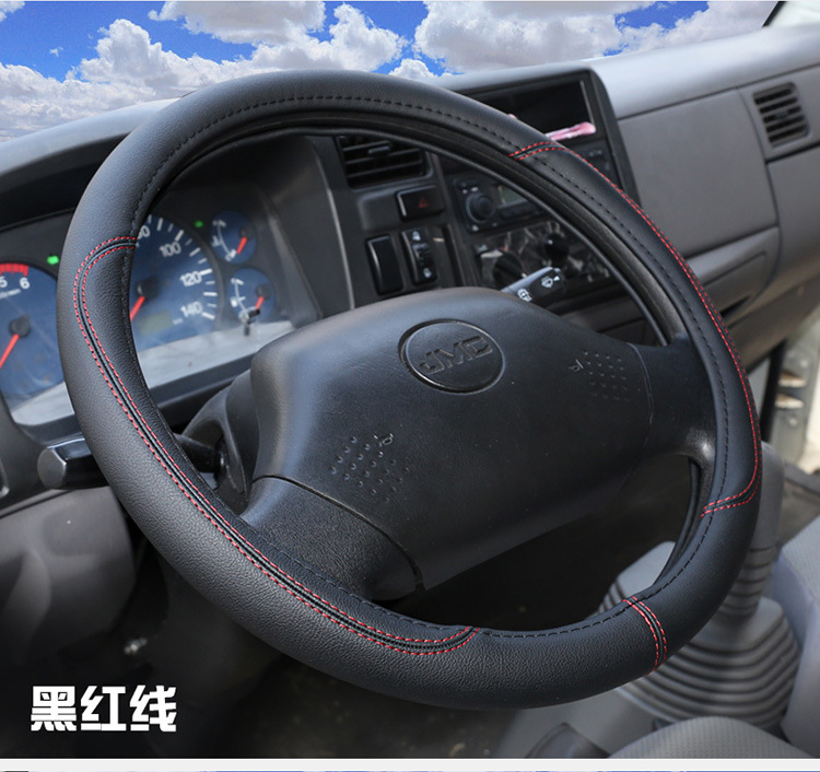 Crane steering wheel cover 40 42 45 47cm crane truck bus bus handle cover four seasons leather