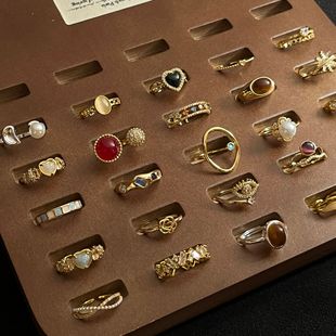 vintage�й��L�m�����鼃�y��ָŮС���OӋ�p�ݸ߼��в���ɫβ��