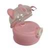 Children's glass, handheld teapot for elementary school students, silica gel cartoon suspenders, fall protection