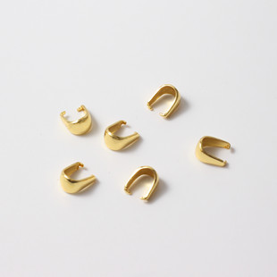 Bubbling melon seed buckle stainless steel jewelry buckle arc wrong mouth melon seed buckle jewelry buckle DIY accessories cross-border special