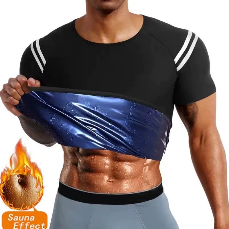 (Cross-border trading), спортивный жилет для спортзала, пояс, shapewear, Amazon, с коротким рукавом, обтягивающий