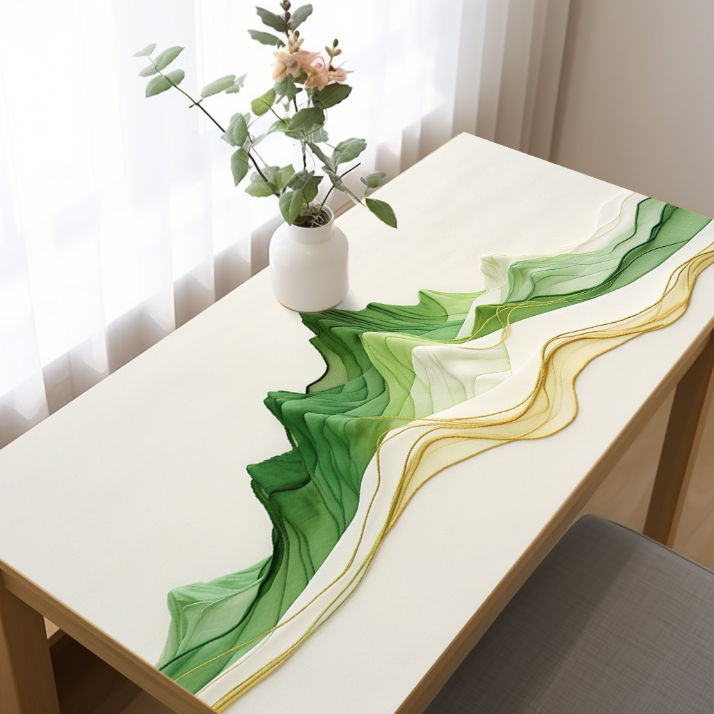 화려한 산과 강