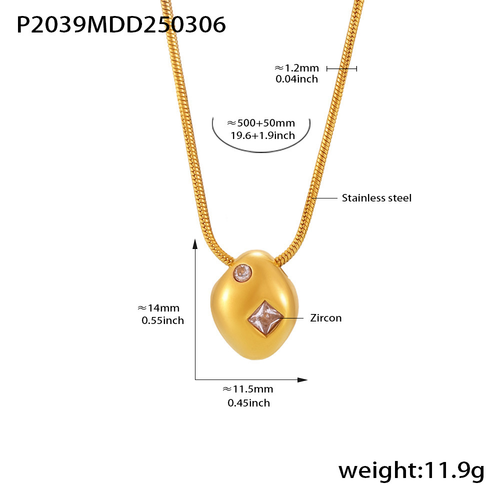 La moda europea y americana de la colgante de bolas 18k de oro real collar de anillo de acero inoxidable conjunto de joyería para mujeres