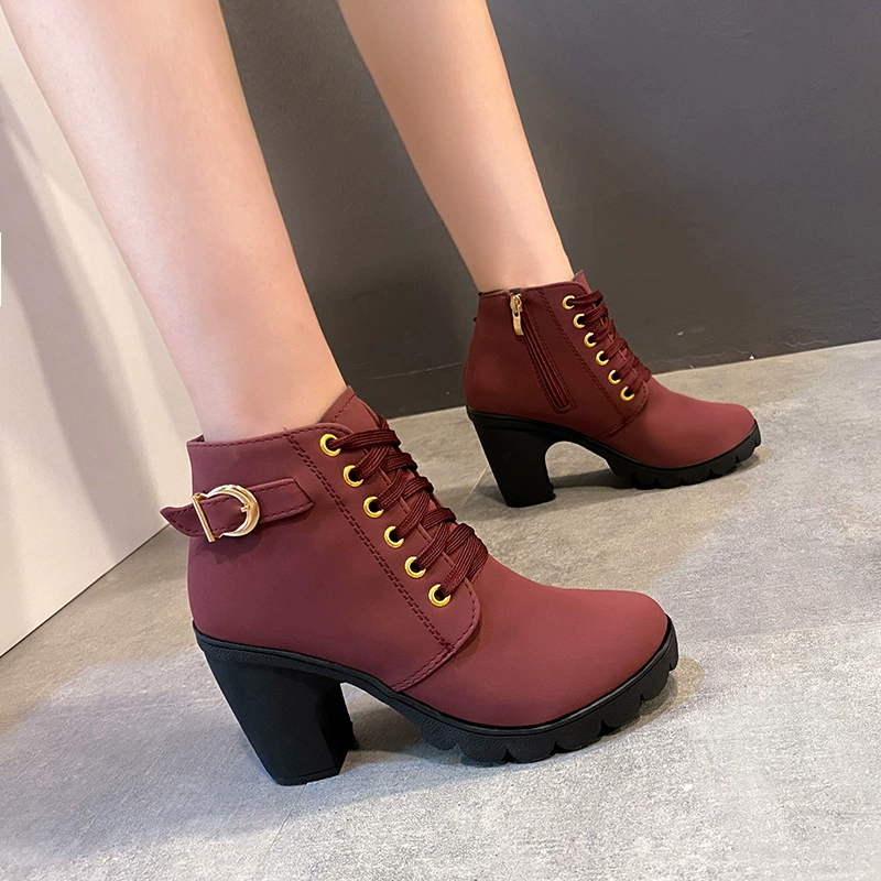 Martens, демисезонные универсальные полусапоги на платформе, корейский стиль