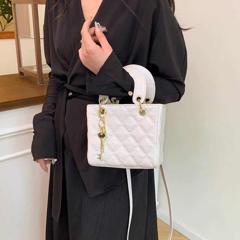 Карманная сумка через плечо с Quilted стиль-верхняя ручка небольшая crossbody 24×18×11 см