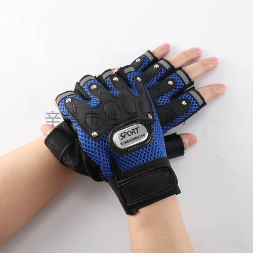 Breathable tactical half-finger riding gloves men's motorcycle off-road motorcycle fighting fighting fitness gloves