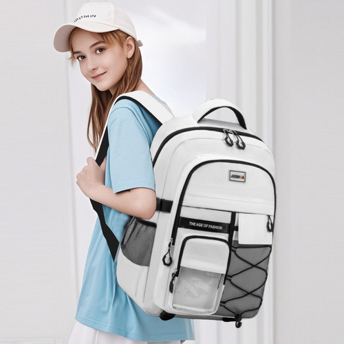 Junior High School Student Casual Large Capacity Lightweight Dual-Shoulder Backpack for Grades 6-9, Popular Trendy Dropshipping Elementary School Children's Backpack