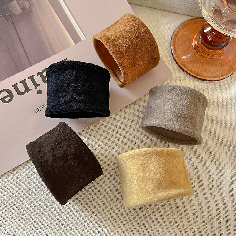 Alta elasticidad y sensación de piel suave máscara de cabello anillo de cabello femenino ultra ancho sin conexiones correa de correa temperamento simple cuerdas de cabello de cola de caballo