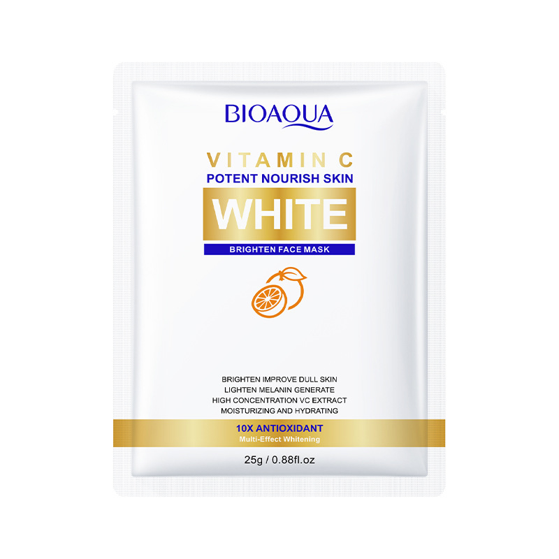 Máscara facial en inglés BIOAQUA pulpa de arroz máscara facial hidratante máscara hidratante comercio exterior transfronterizo