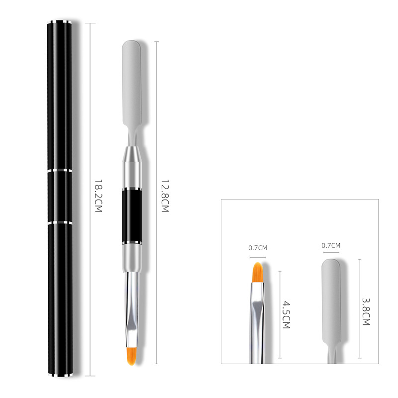 Cross-Border de doble cabeza de doble propósito manicura color de la pluma de mezcla de pegamento extensión de tomar pegamento mezcla de color en relieve de la pluma de fototerapia de manicura venta directa de fábrica