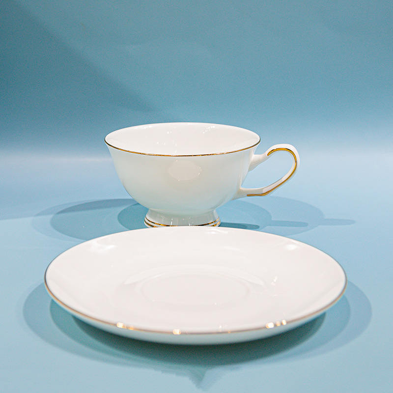 金箔杯碟 镶黄金边