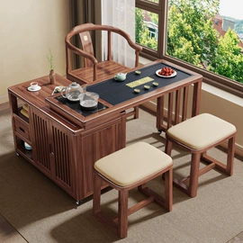 茶桌、茶台;博古架;实木沙发