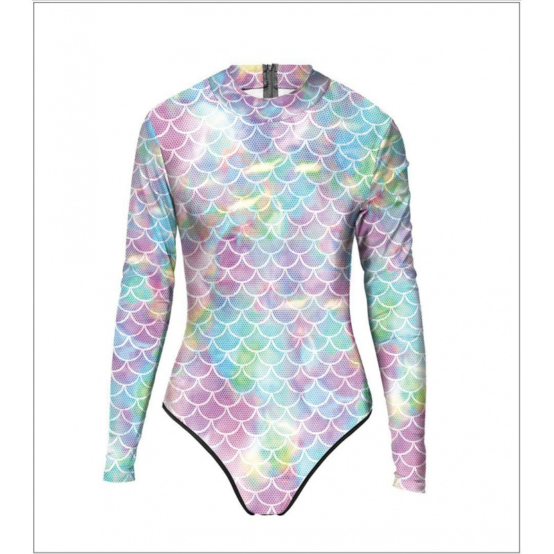 스타일 8 긴팔 원피스 수영복-S