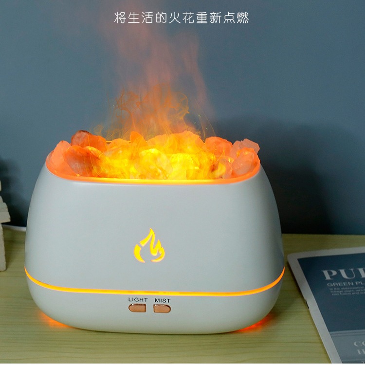 Nueva piedra de sal humidificador aire del hogar pequeño al por mayor ultrasónico aceite esencial aromaterapia máquina regalo creativo atomizador
