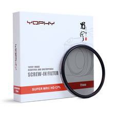 【厂家】YOPHY 亚飞 相机滤镜 高清镀膜CPL圆偏振镜，37mm-105mm