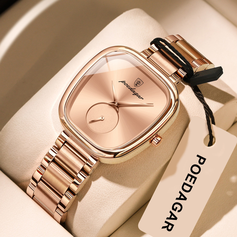 Poedagar/Swiss Brand 783 Steel Band Women's Watch Waterproof Fashionable Luxury Quartz Watch