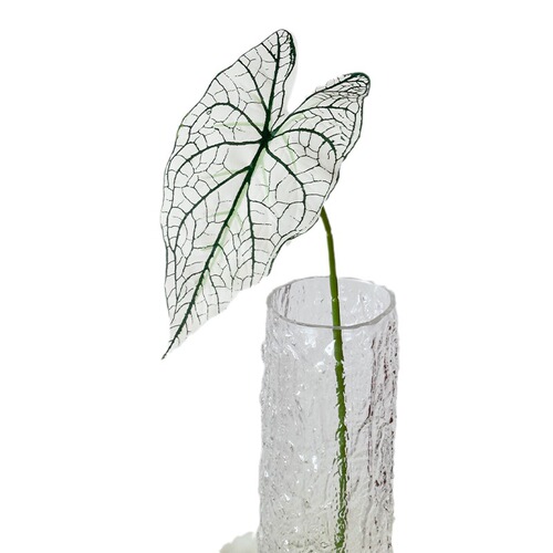 Alocasia leaf simulation flower forest leaf material wedding decoration plant simulation green plant indoor living room flower arrangement Guanyin lotus