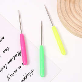 小号塑料柄锥子手工diy皮革打孔钻鞋工具挑线尖锥千枚通锥子批发