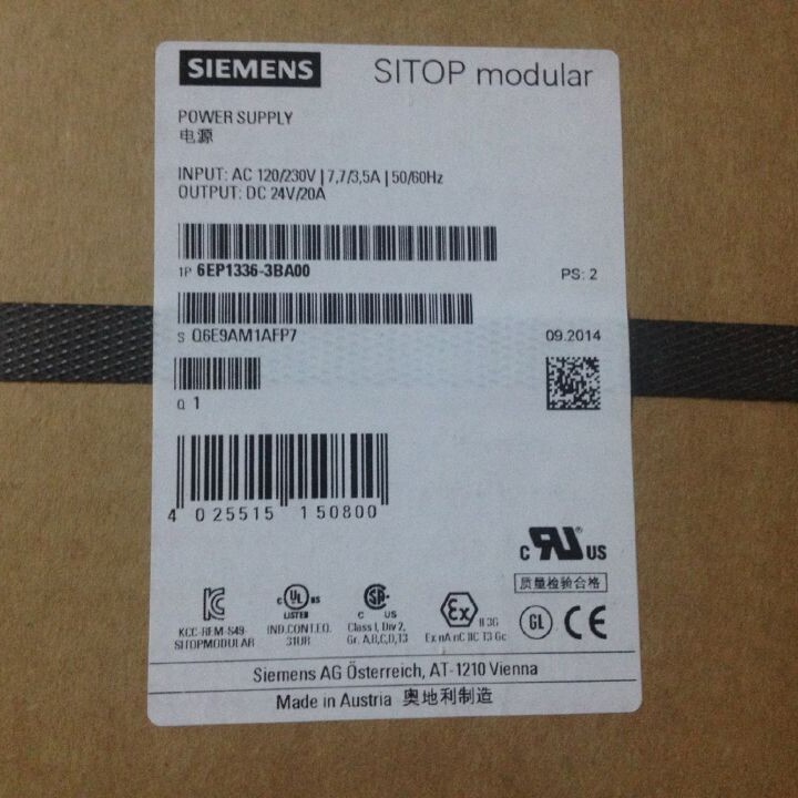 ԭװ��Ʒδ���� ������PS307 SITOP ��Դ 6EP1336-2BA10