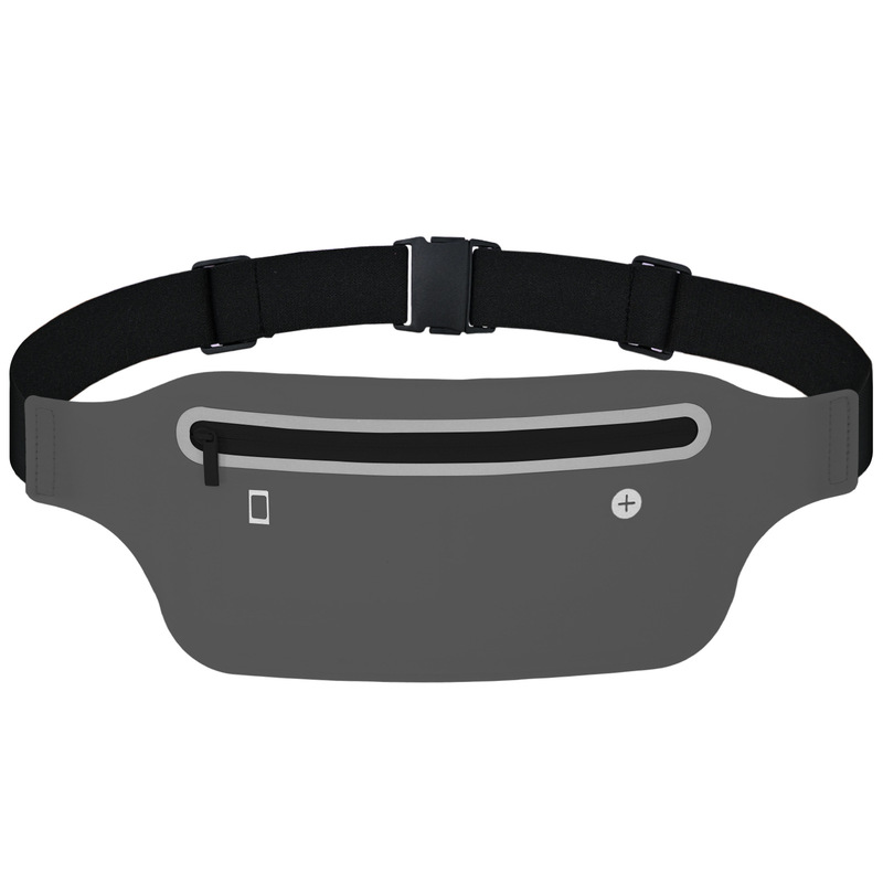 Guangdong sports waist bag for outdoor marathon, waterproof with reflective strips and earphone hole design, lightweight