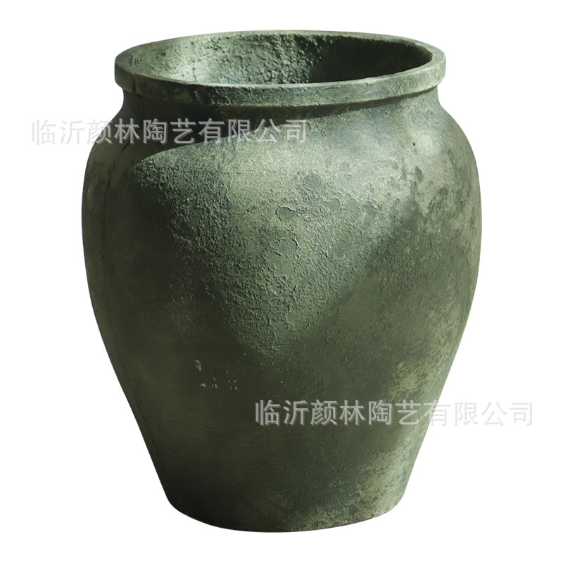 Gran tamaño de cemento retrógrado gran tarjeta centro comercial hotel oficina de ventas gran maceta de plantación verde decoración residencial