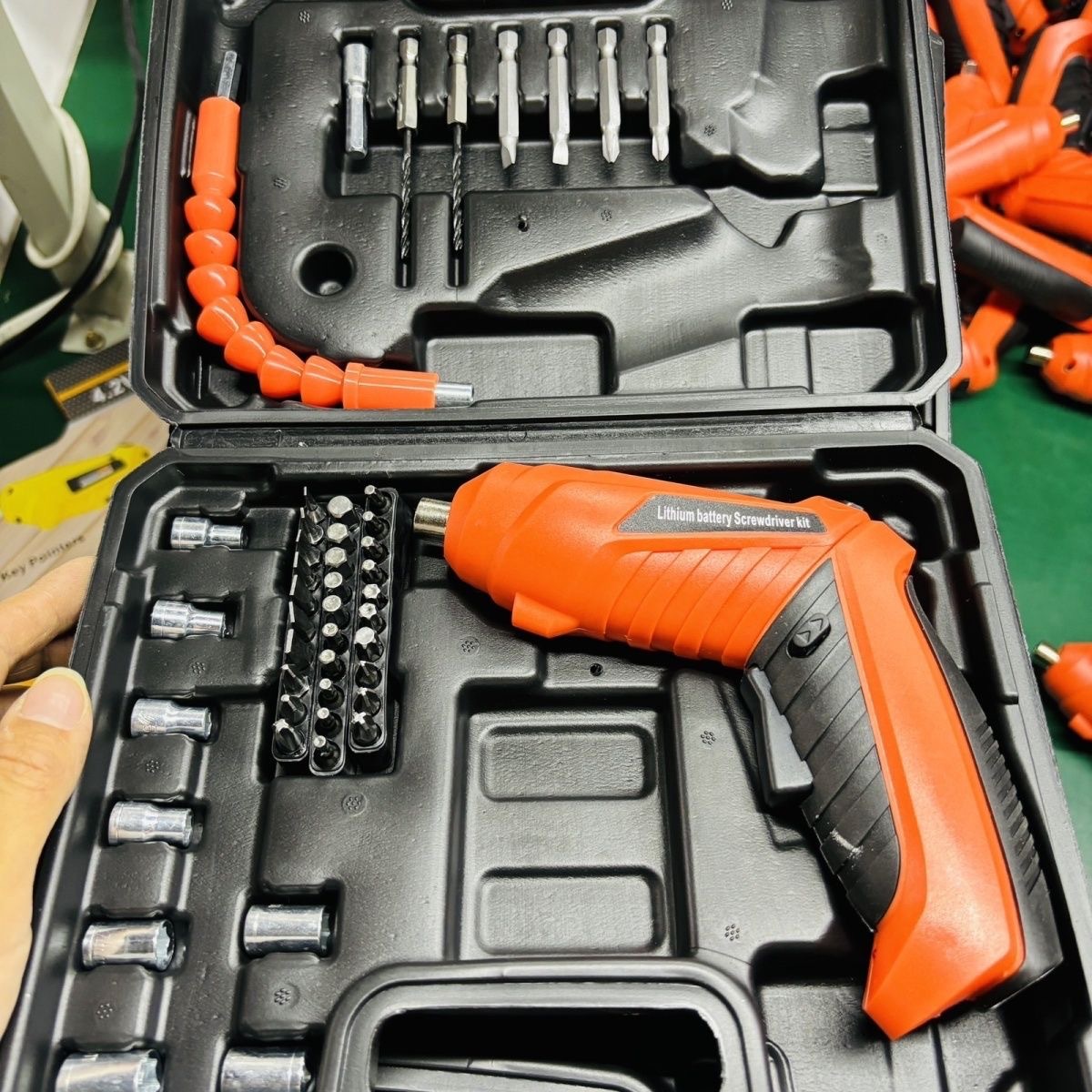 德国精工电动螺丝刀工具多功能47件充电套装小型电