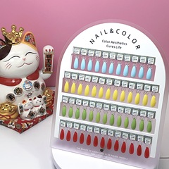 クロスボーダーマニキュア磁気カラーボード取り外し可能なカラーテストネイルバタフライアークアクリルディスプレイボードマニキュア接着剤校正
