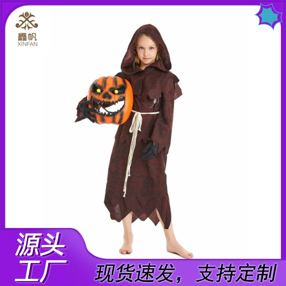 Хэллоуин Косплей ужас чучела Тыква Голова Маскарад Костюм Хэллоуин костюм