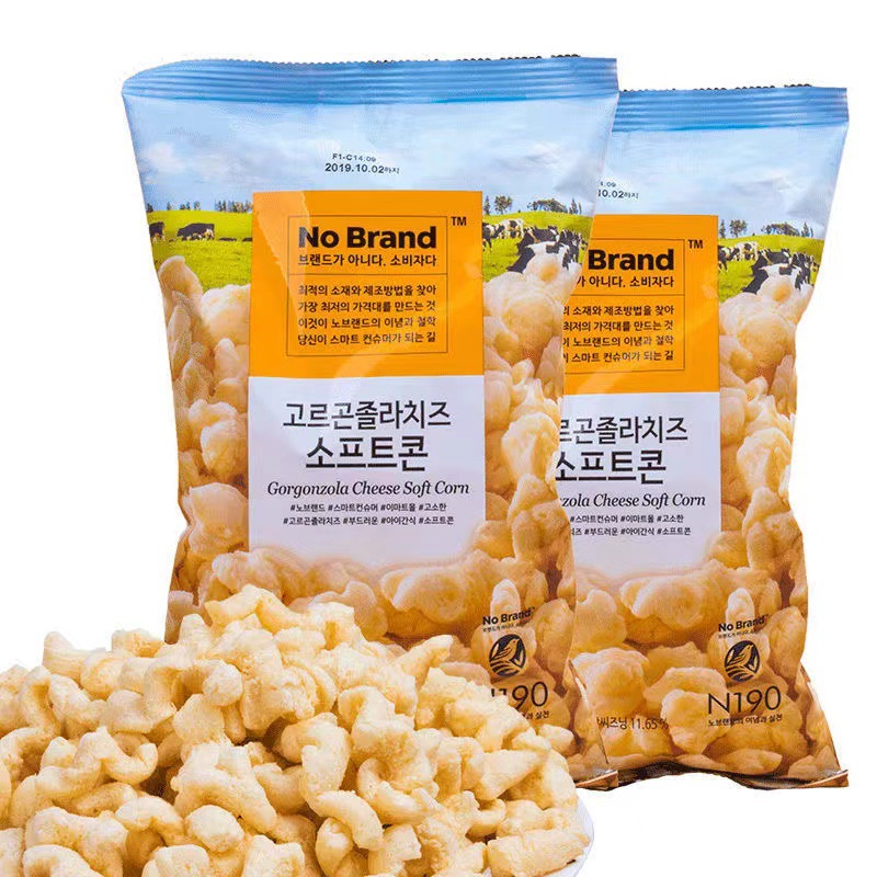 No Brand 韩国进口 冈谷佐拉芝士奶酪玉米卷 网红休闲零食145g/袋