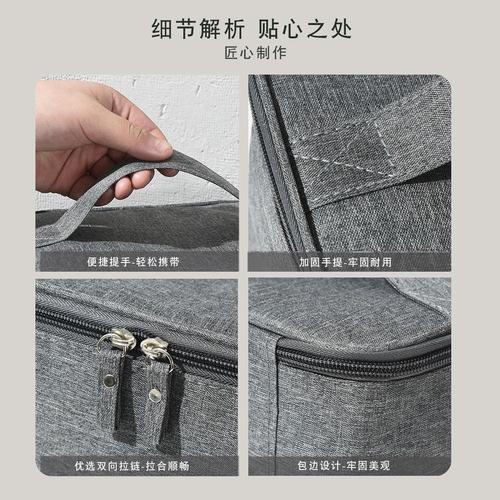 Travel men's toiletry bag, outdoor travel Oxford cloth waterproof large-capacity cosmetic bag, women's cosmetic storage bag