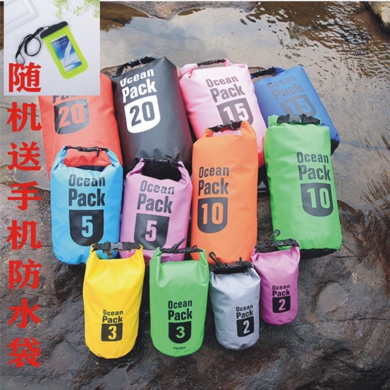 Bucket bag Manufactor Direct selling outdoors 2L-20L Travel? equipment Swimming bag 500D Mesh cloth Rafting bags Cross border