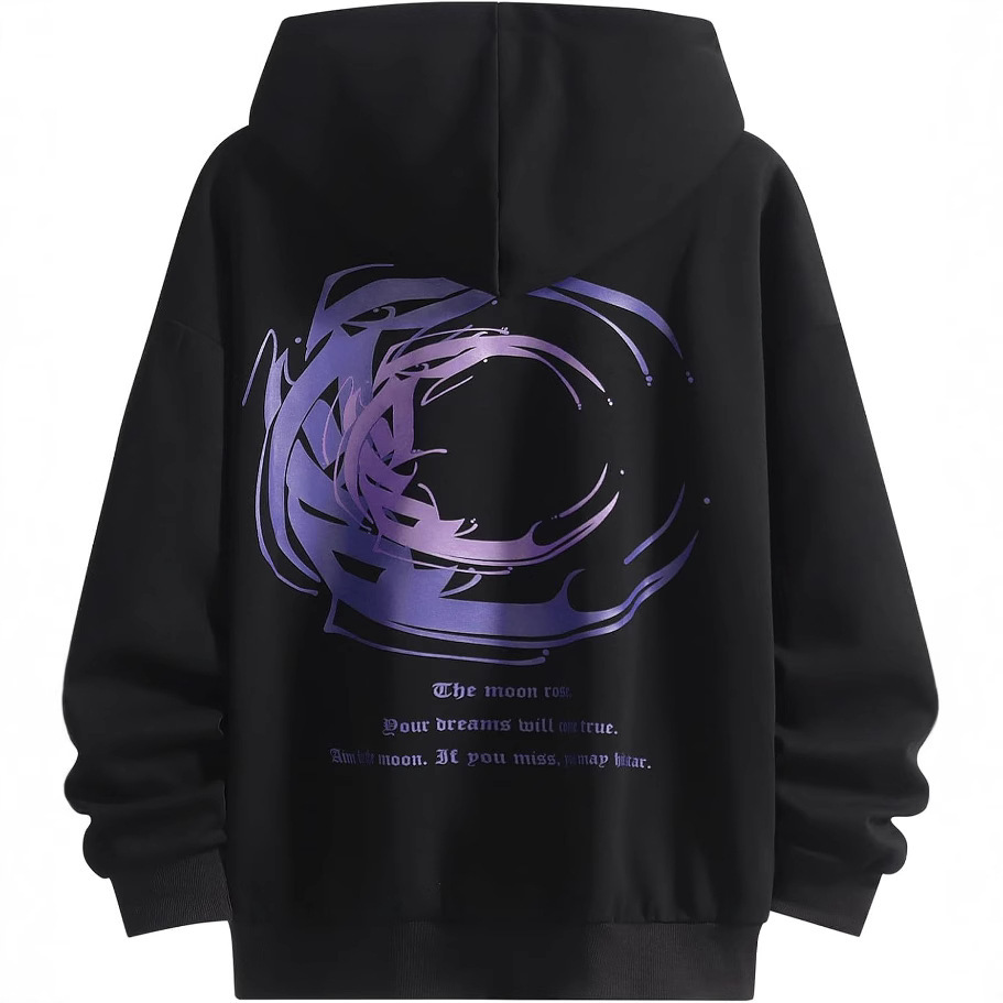 Men's Casual Pullover Hoodie Loose Fit Hooded Sweatshirt