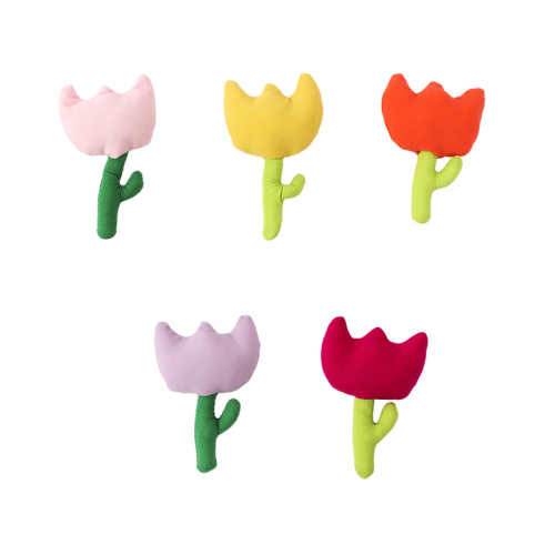 Tulip jewelry accessories diy fabric flower brooch cute bag decorations children's clothing accessories wholesale