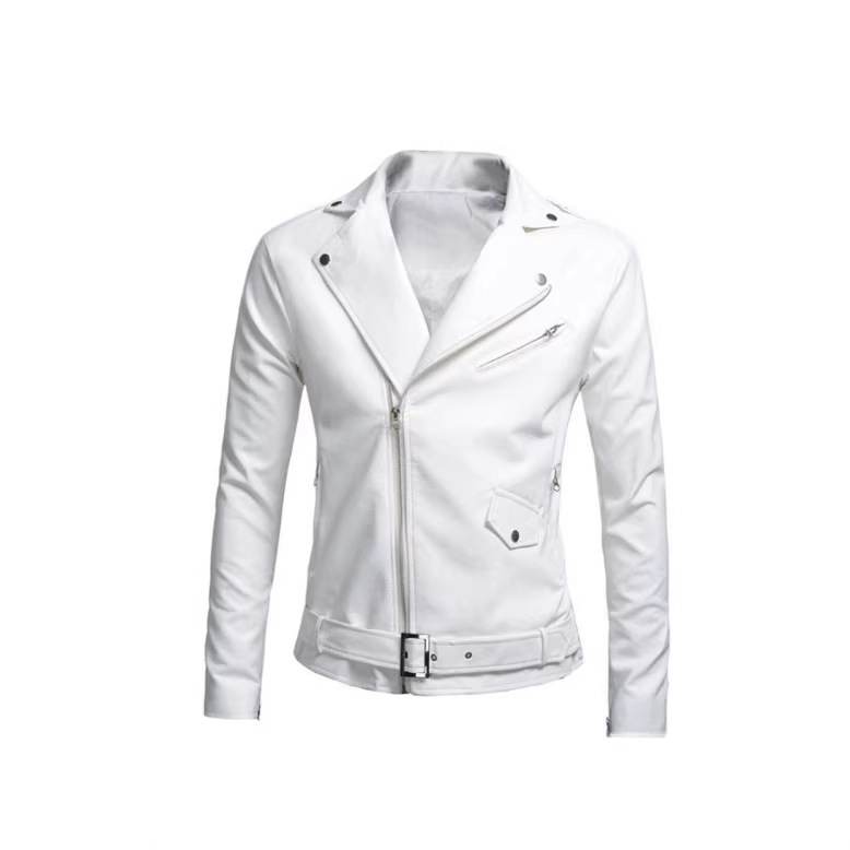 EBay AliExpress Primavera, Otoño e Invierno chaqueta de cuero de los hombres coreanos Slim motocicleta pu chaqueta de cuero lavada abrigo de los hombres