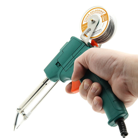 New solder gun hand-held high-power automatic tin-feeding electric welding gun soldering iron stainless steel copper soldering iron a generation of hair