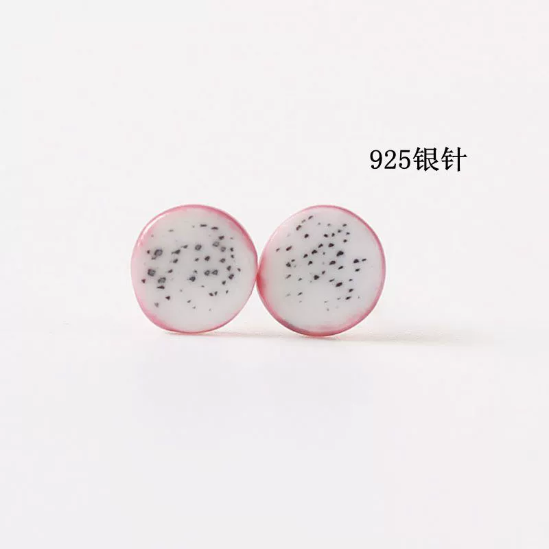 Genuine accessory, fresh small earrings, silver 925 sample