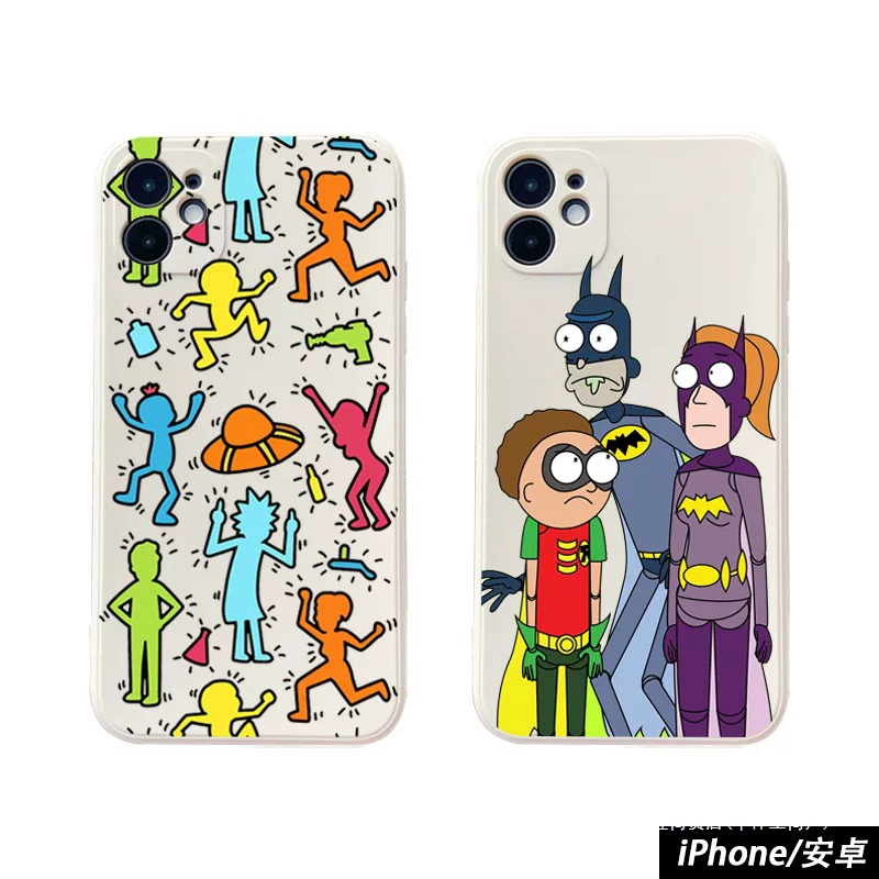 Съемный чехол для мобильного телефона Apple, совместимый с Rick and Morty, мягкое покрытие