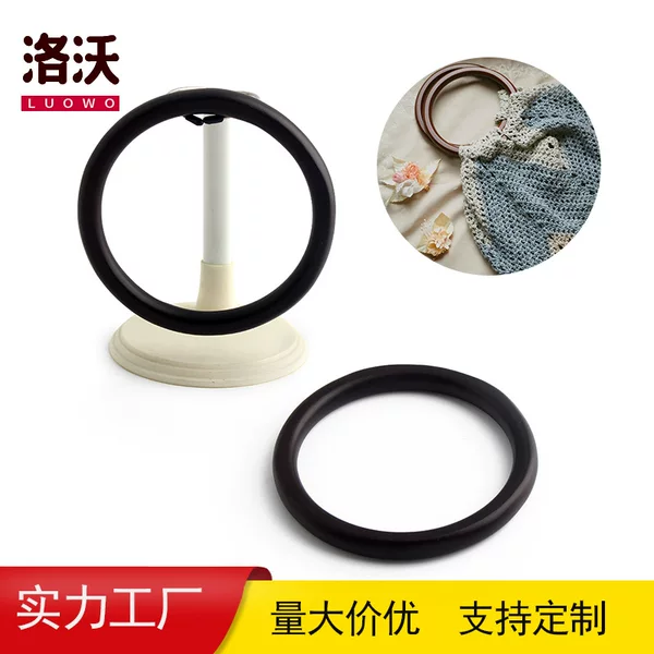 Bag Handle Bag Ring Gift Box Wooden Handle Wooden Handle DIY Bag Round Wooden Handle Ring