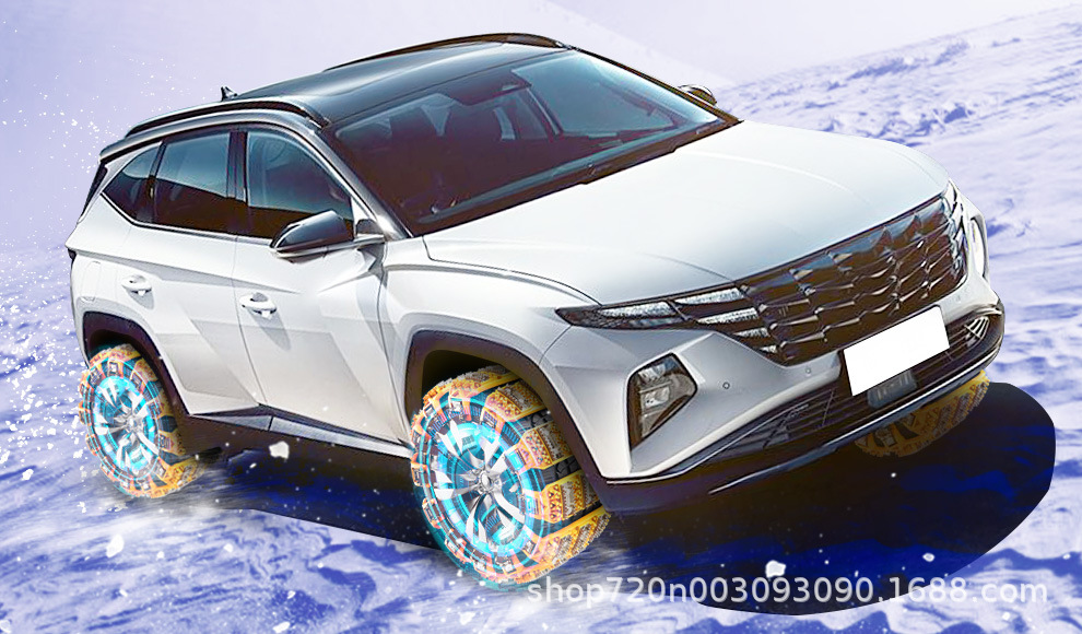 Source factory car tire anti-skid chain thickened beef tendon TPU car off-road vehicle universal one-piece generation