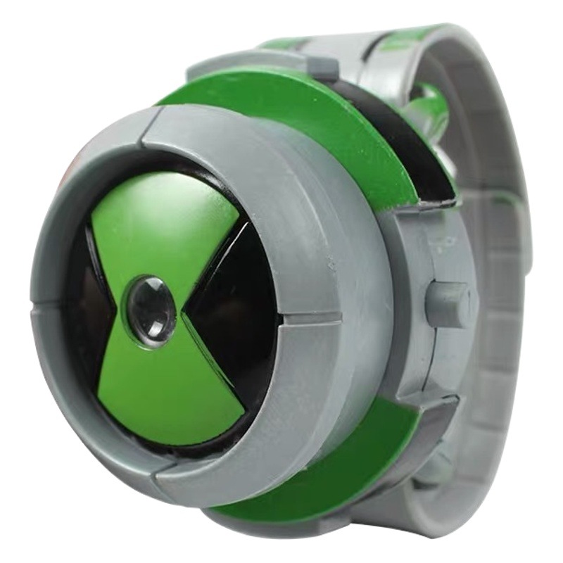 Cross-Border Earth Defense Youth 10 Children's Transformation Device Sound and Light Projection Watch Toy
