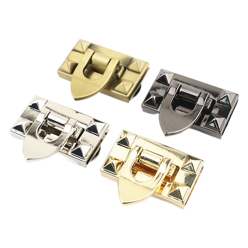 Luggage hardware accessories bag plug lock/hardware lock buckle duck tongue lock golden metal screw lock switch lock buckle
