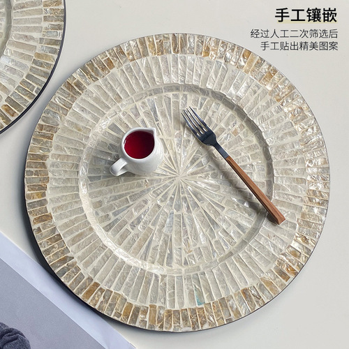 High-end light luxury dinner plate creative colorful storage polygon home living room coffee restaurant tray shooting props