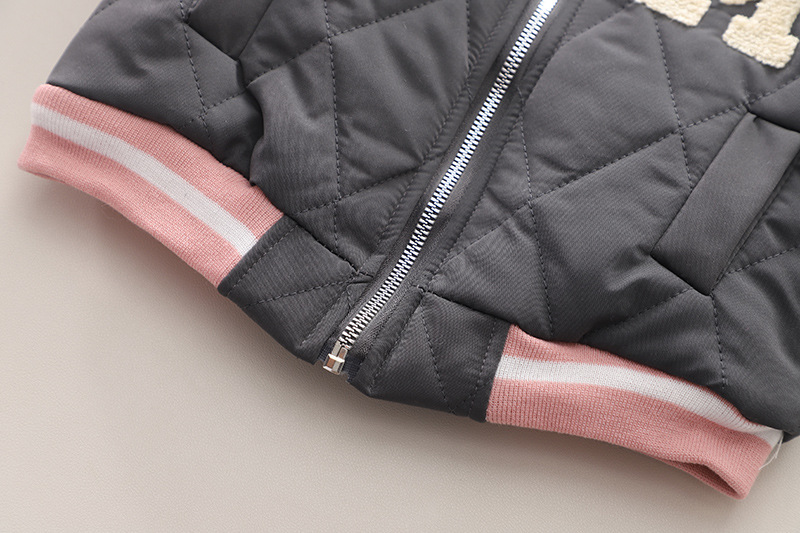 Conjunto de 3 piezas de ropa de invierno con dibujos animados, de terciopelo grueso, para bebé de un año, a la moda_voghion.com