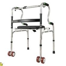 老人助行器手推车可坐可推坐车老年休闲四轮带座椅购物车助步车