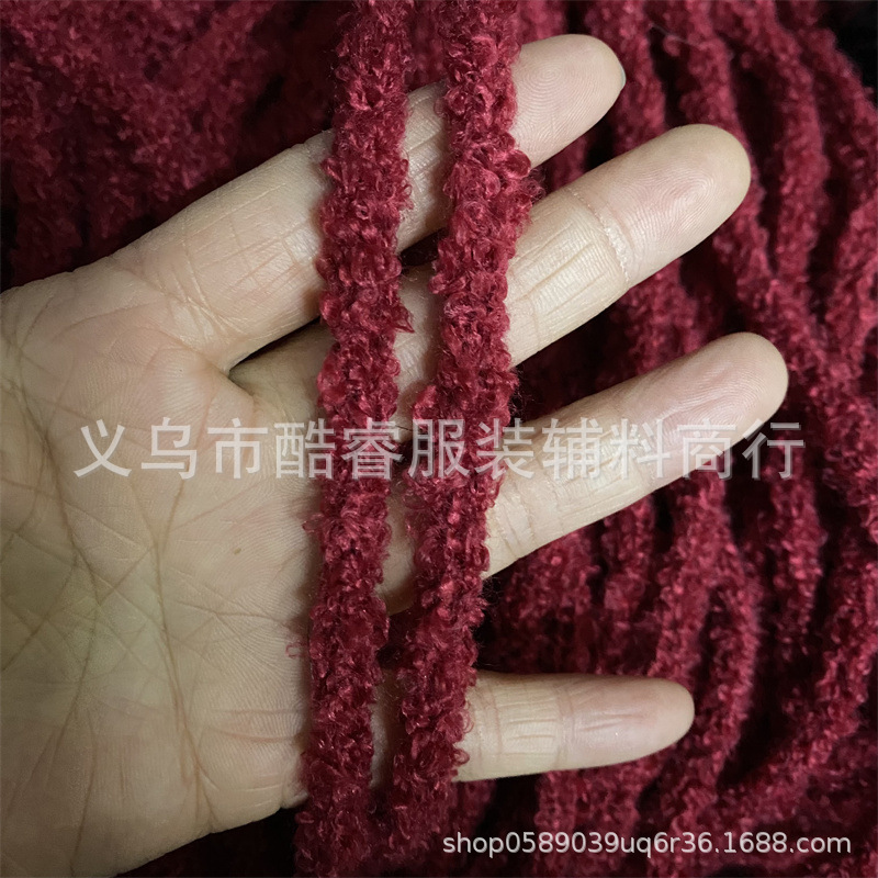 Hot Christmas Red Break Clip Decorative Ribbon 6mm Red Star Hairpin Teddy Maomao Ribbon Wholesale