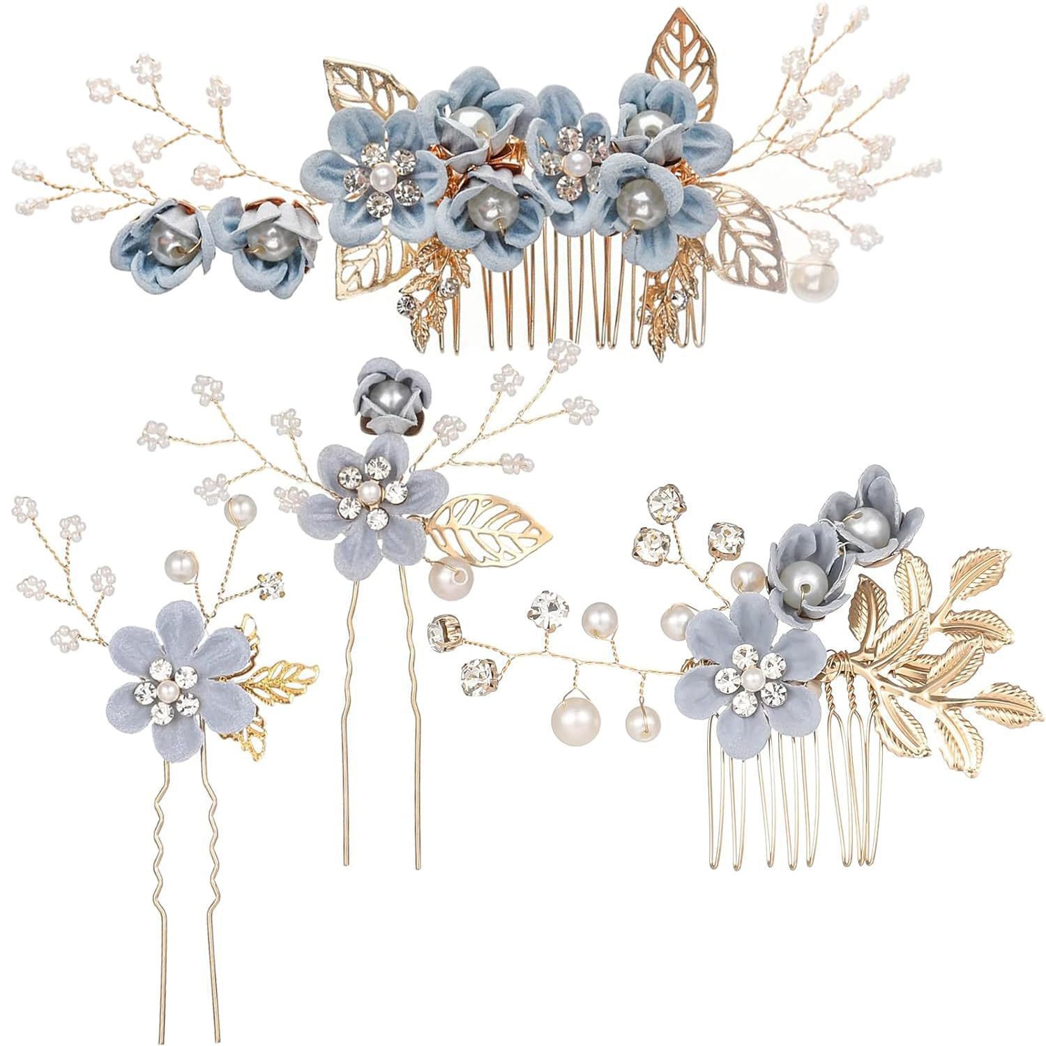 Nuevo tocado de novia coreano, flores de Mori, peine de perlas hecho a mano, peine de cabello dulce y lindo, peinado de fotos, accesorios para el cabello