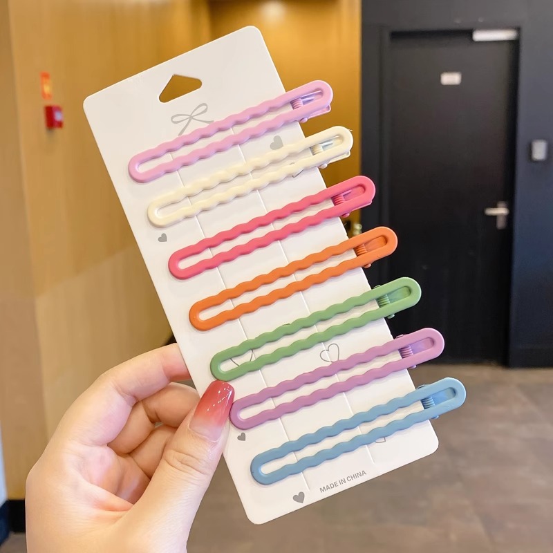 Horquilla de perlas, estilo ins, tocado coreano simple de nicho, clip de una palabra, clip lateral de flequillo simple, tocado