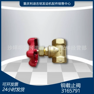 k19 k38发电机组配件 Nt855 发动机零件 铜截止阀3165791